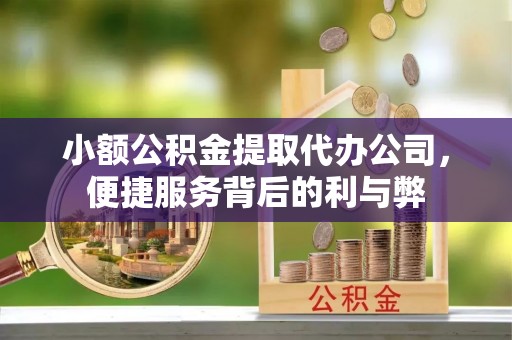鱼池小额公积金提取代办公司，便捷服务背后的利与弊