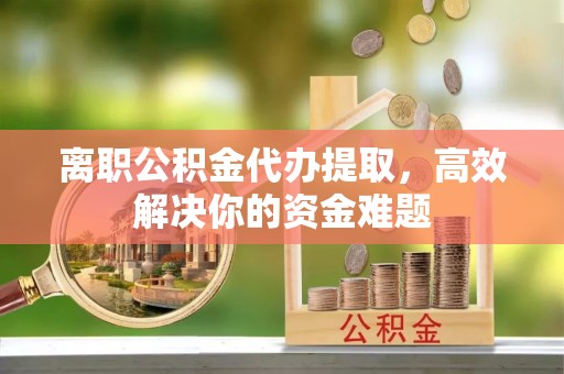 鱼池离职公积金代办提取，高效解决你的资金难题
