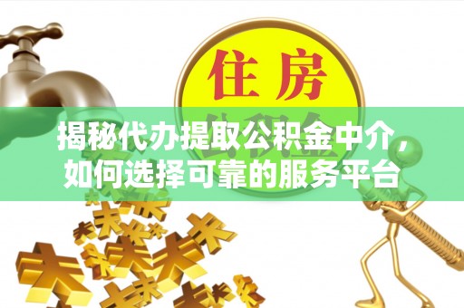 鱼池揭秘代办提取公积金中介，如何选择可靠的服务平台