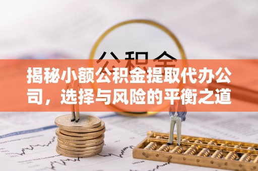 鱼池揭秘小额公积金提取代办公司，选择与风险的平衡之道