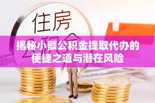 鱼池揭秘小额公积金提取代办的便捷之道与潜在风险